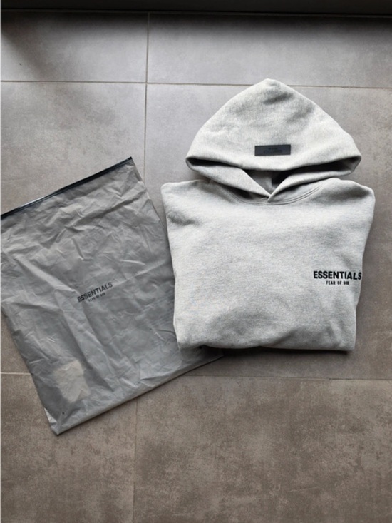 Essentials Other - Essentials Men’s Gray Pullover Hoodie with Chest Logo